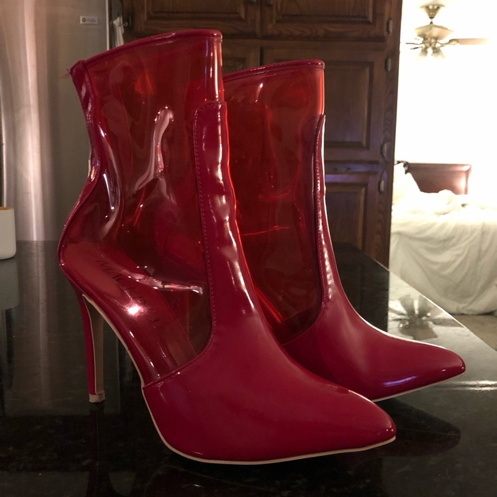 Red Clear / Translucent Heels